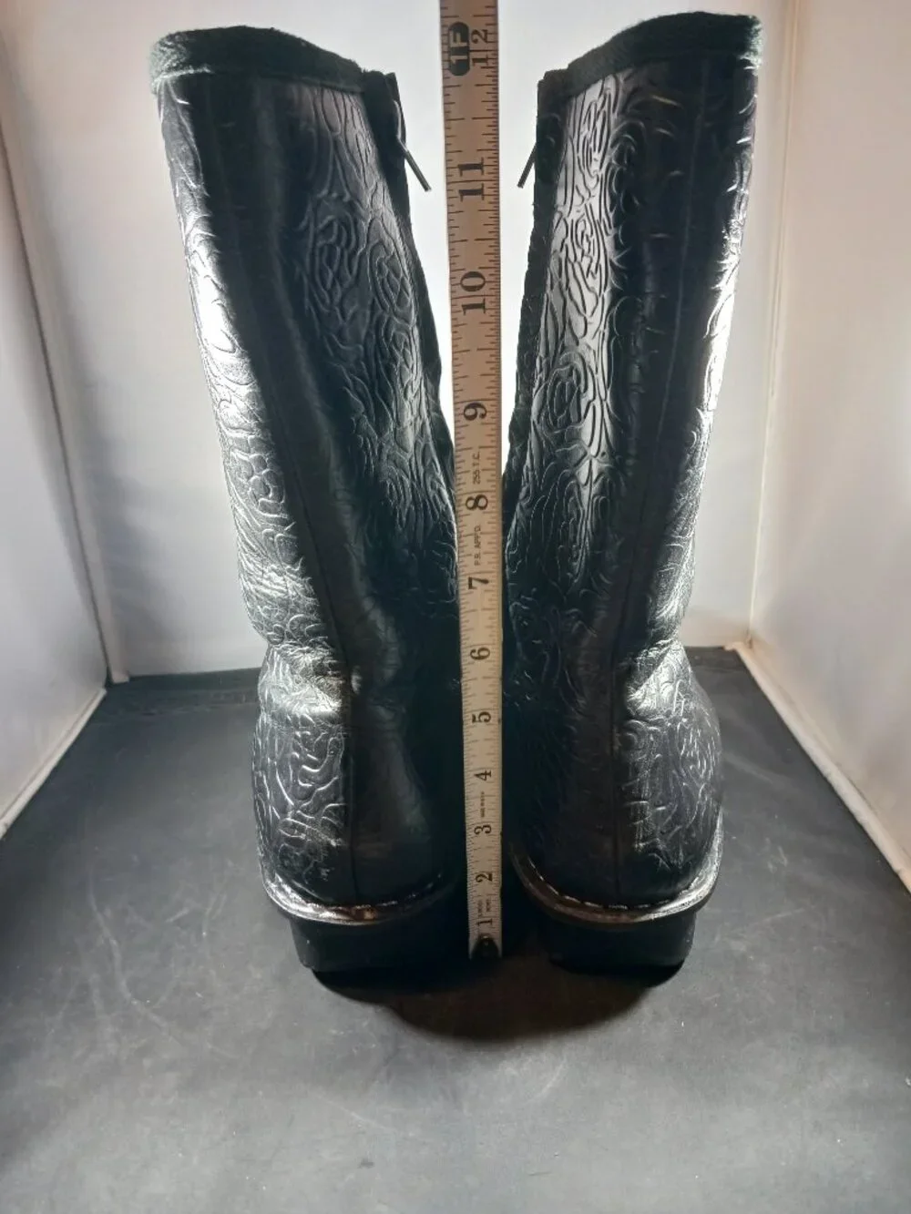 Alegria Women's Black Leather Tall Winter Boot